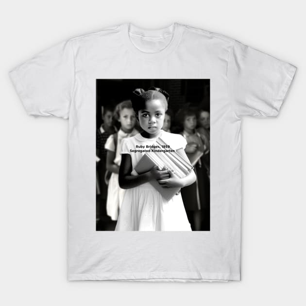 Black History Month: Ruby Bridges, A Journey Beyond the School Doors T-Shirt by Puff Sumo